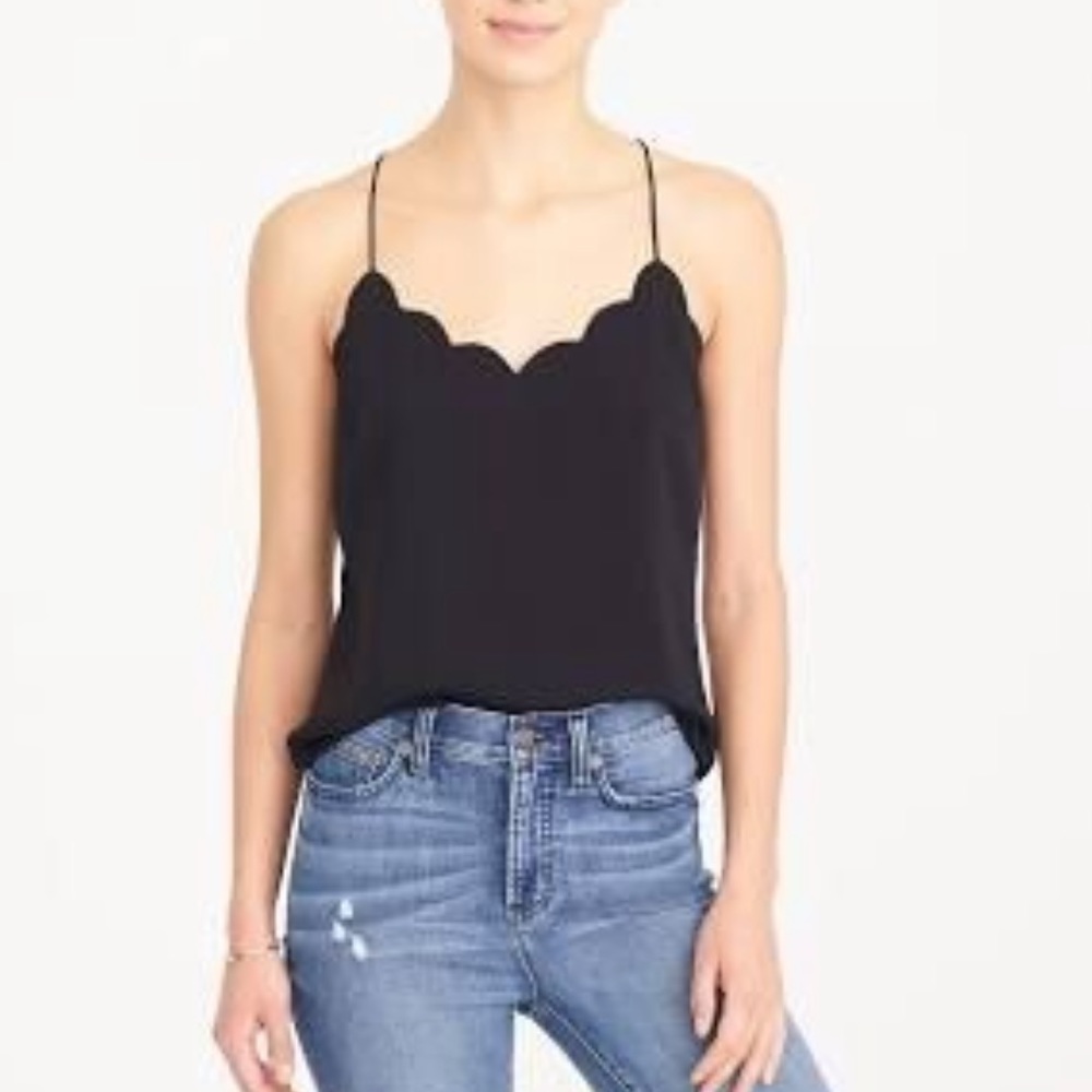 NWOT- j crew factory scalloped cami